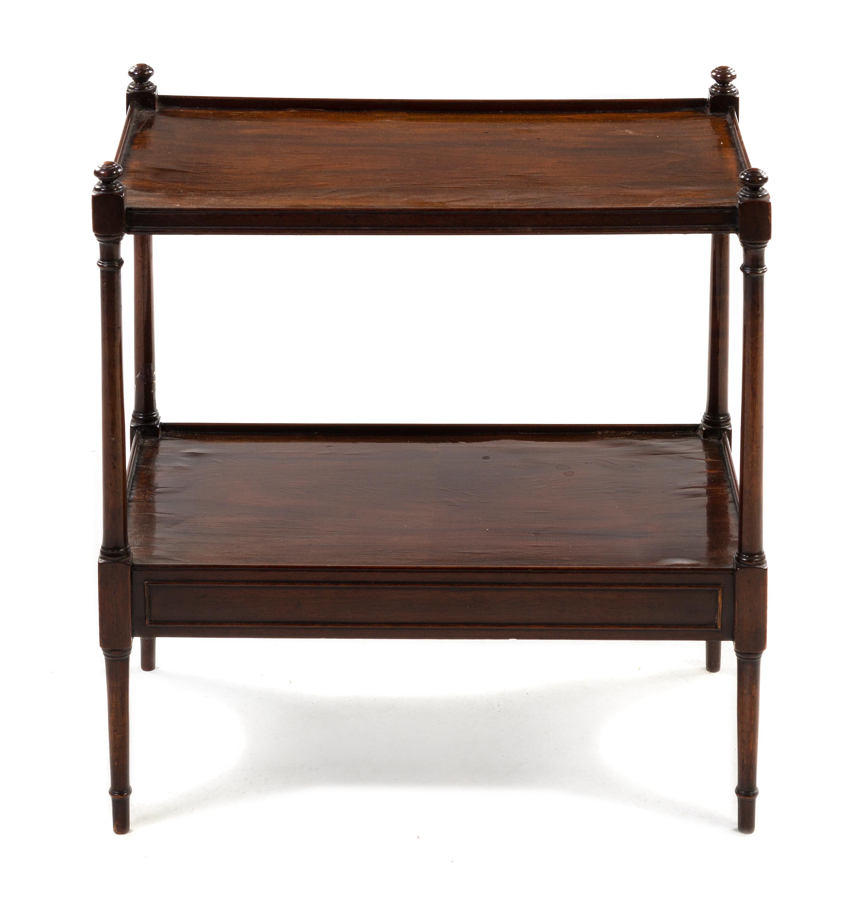 A Regency Mahogany Side Table, Height 25 x width 24 x depth 14 inches