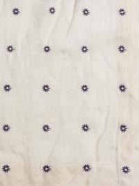 A Set of Embroidered Linen Drapery Panels