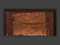 A Carved and Painted Wood Ship Diorama