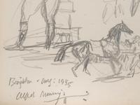 Study of Jockey & Horses Before the Start