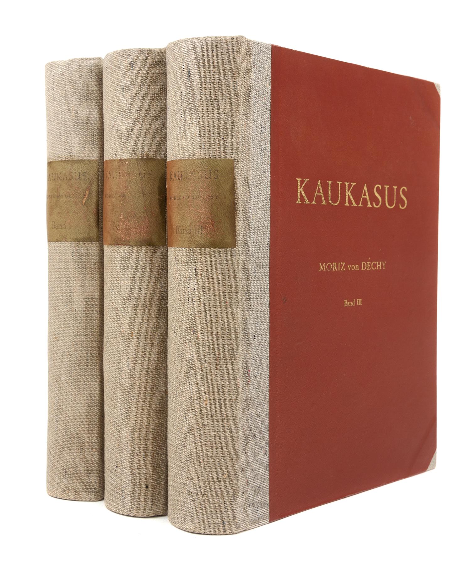 DÉCHY, Moriz von. Kaukasus. Reisen und Forschungen im kaukasischen Hochgebirge. Berlin, 1905-1907. FIRST EDITION.