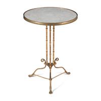 A French Brass and Marble-Top Guéridon