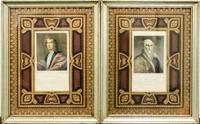 A Group of Six English Prints Each 12 x 9 1/2 inches overall.