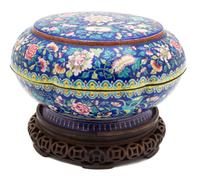 A Canton Enamel on Copper Sweetmeat Set — 19TH CENTURY