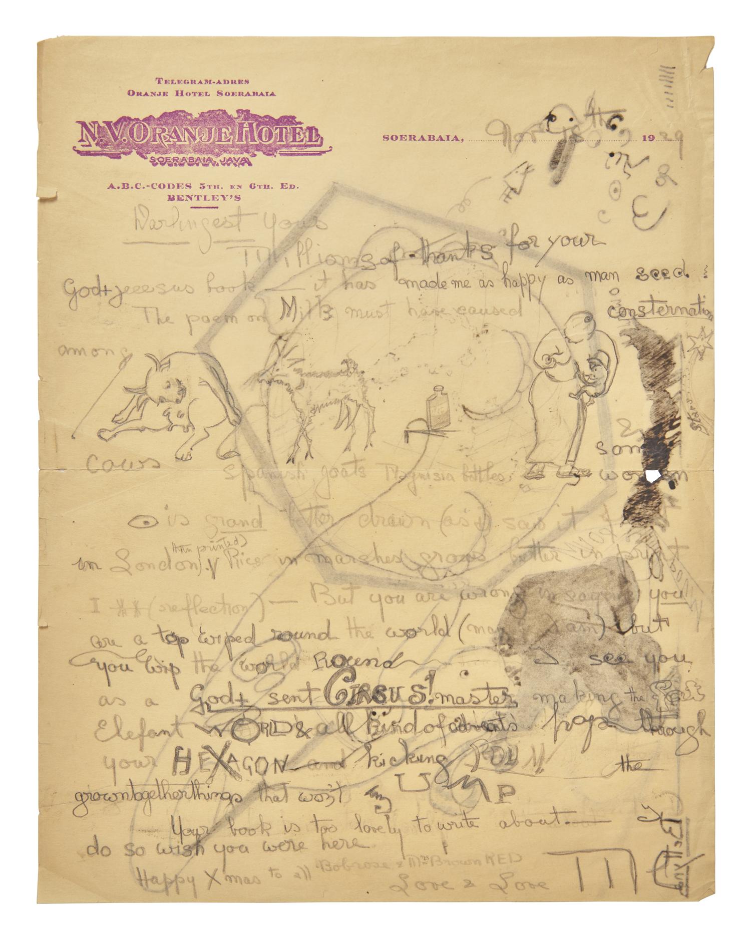[Black Sun Press] Brown, Bob. 1450-1950, With An Autograph and Illustrated Letter