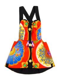 A Gianni Versace Silk Atelier Print Mini Dress, No size.