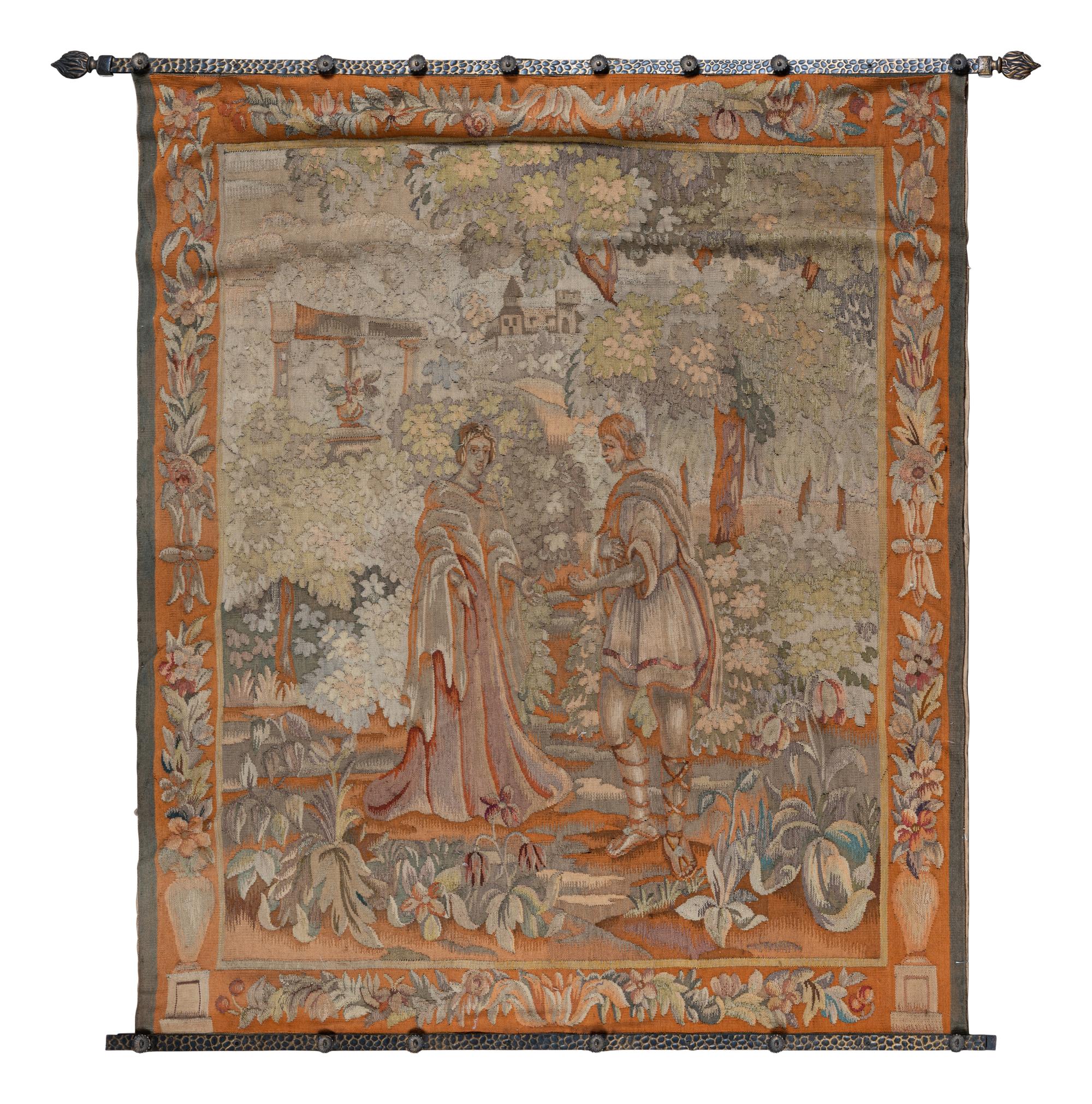 A Continental Wool Tapestry