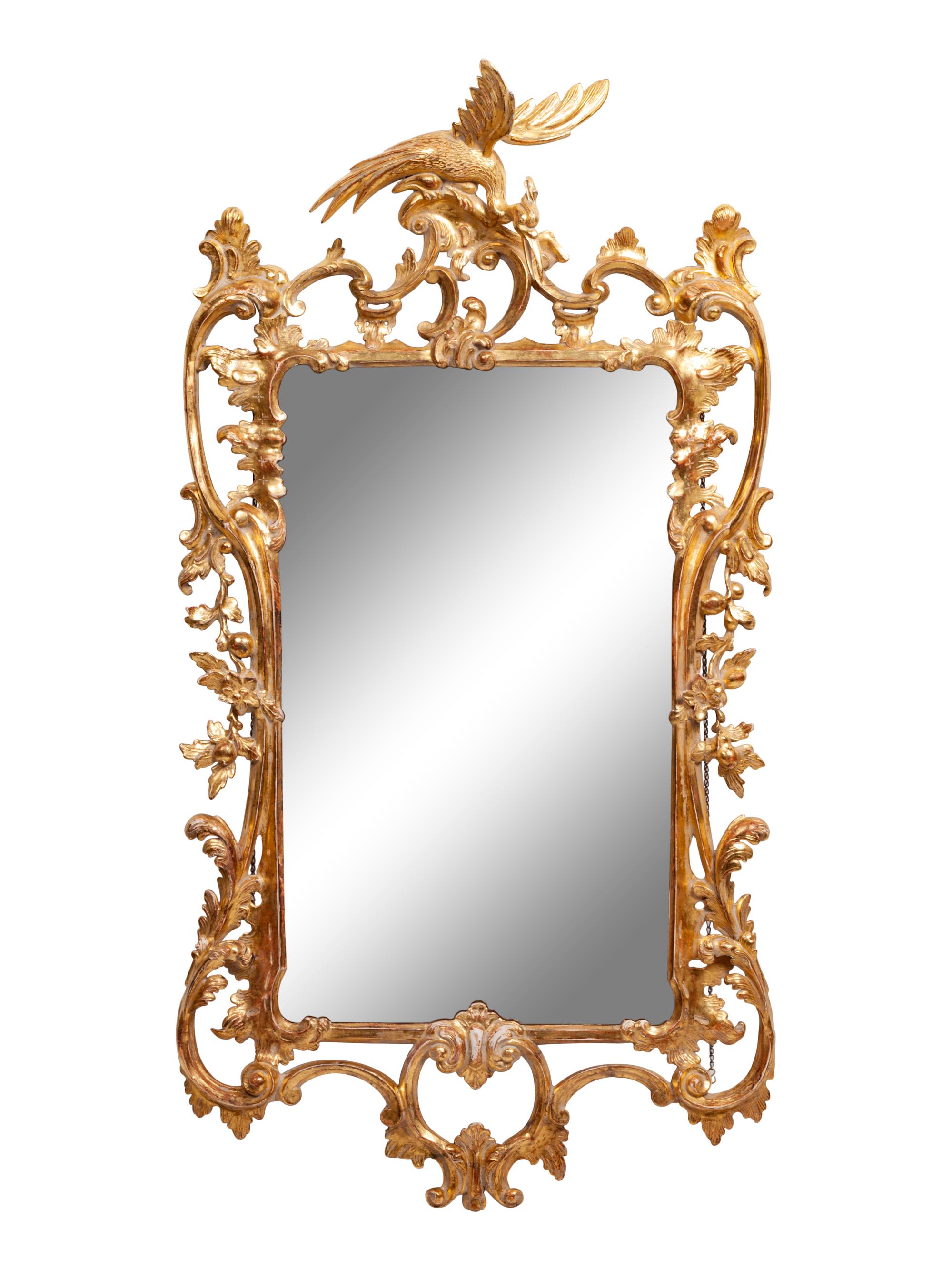 A George III Style Giltwood Mirror