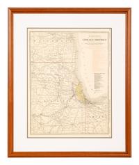 A group of 4 maps of Chicago, comprising: