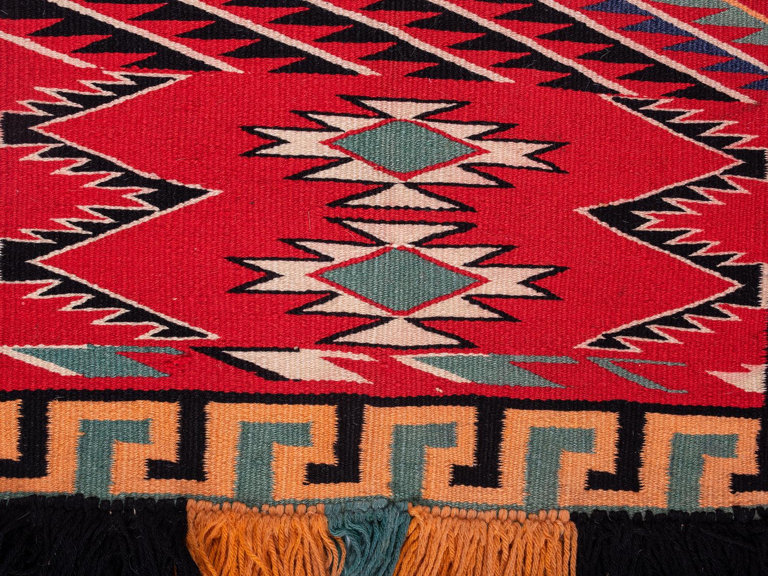 Navajo Germantown Sunday Saddle Blanket