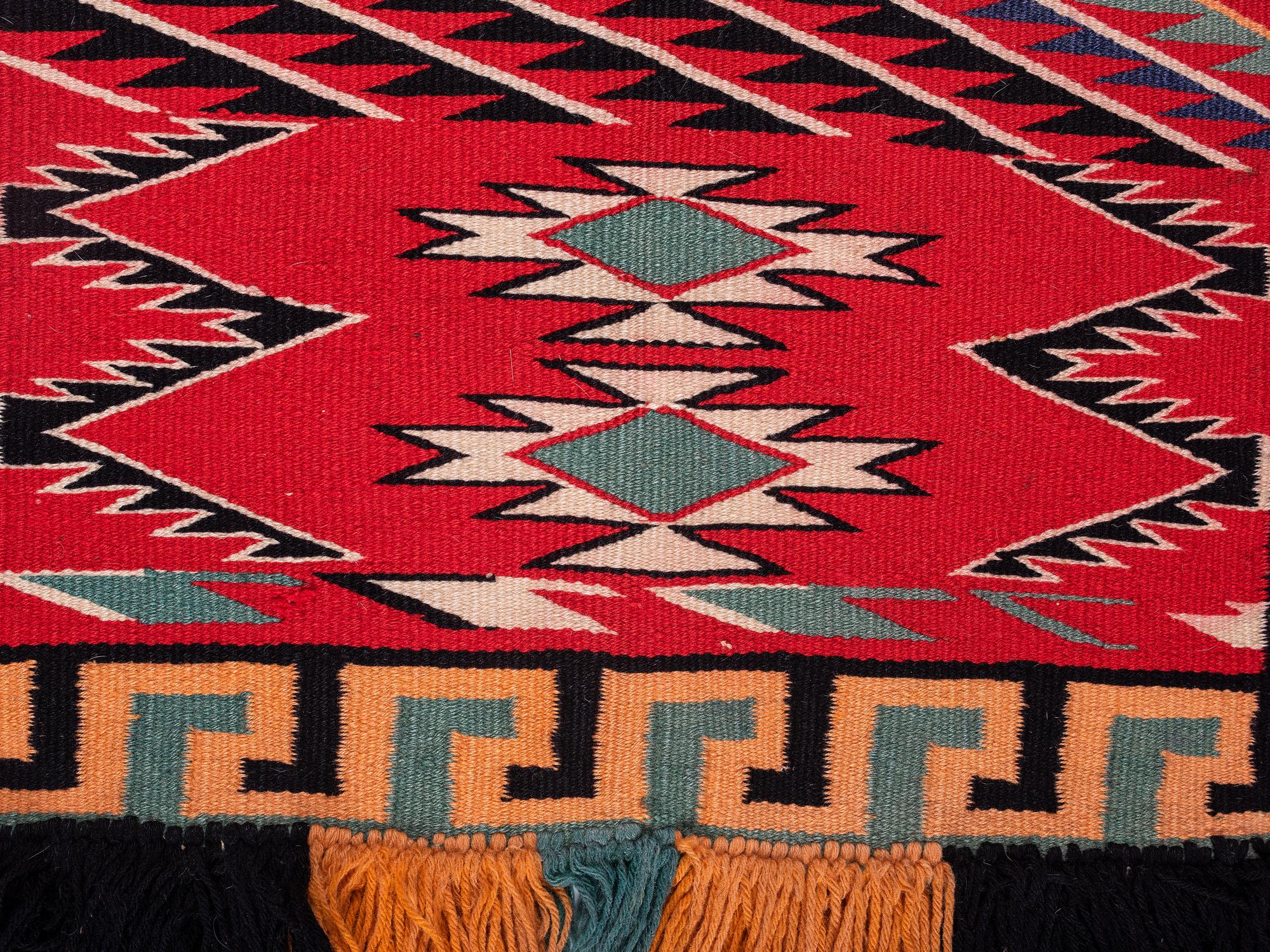 Navajo Germantown Sunday Saddle Blanket
