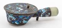 An Enamel on Copper Iron Length 7 1/4 inches.