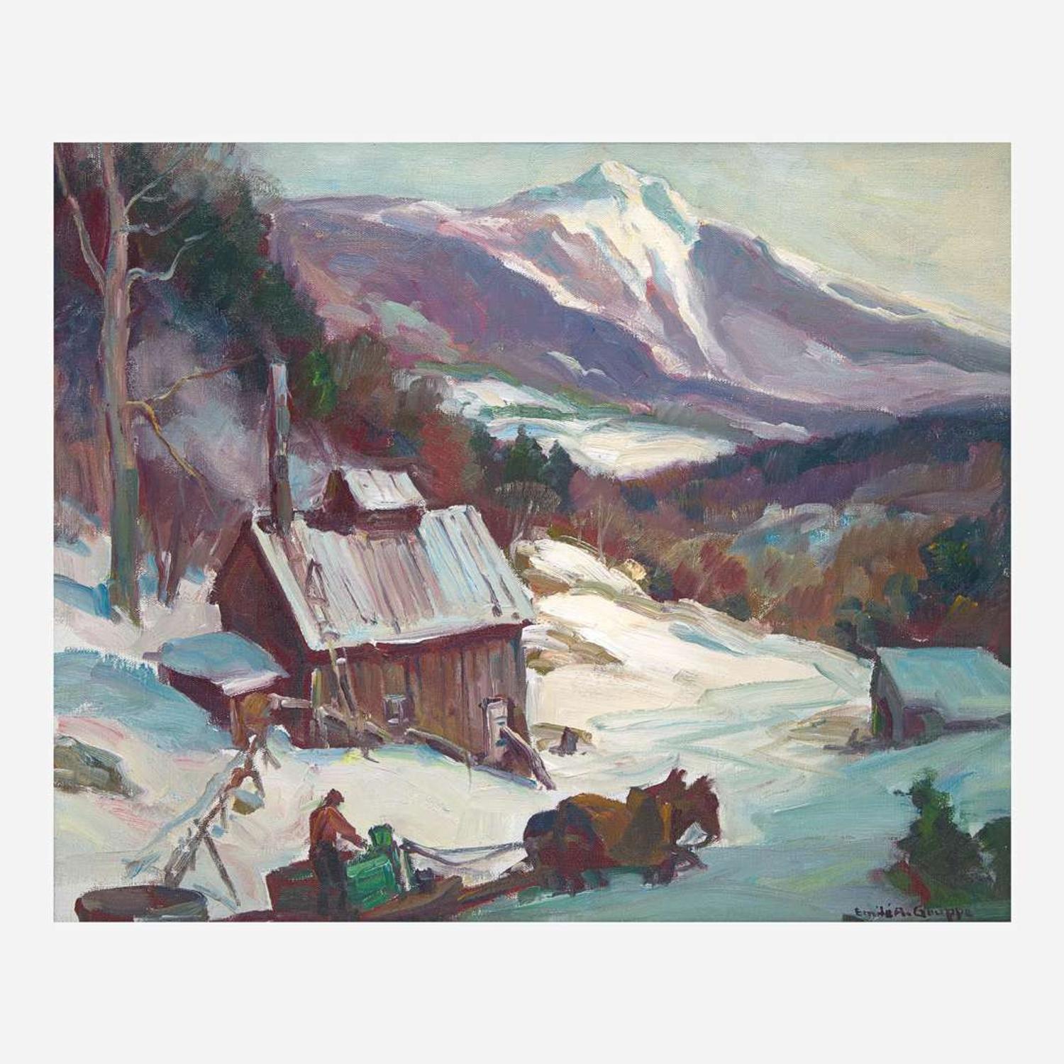 Emile Albert Gruppe (American, 1896–1978) Sugaring Vermont