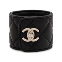 Chanel, CC Cuff Bracelet in Quilted Leather