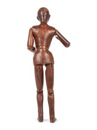 An Articulated Carved Wood Artist's Model
