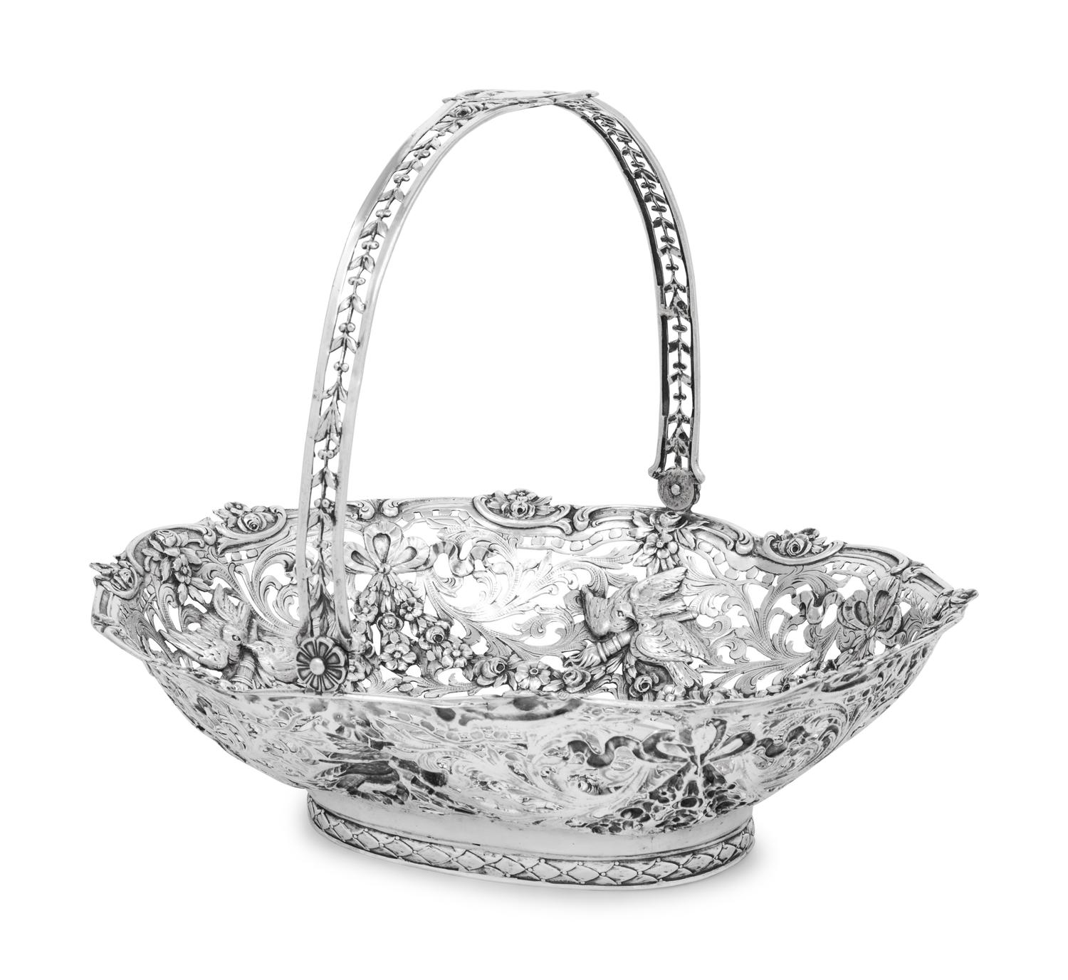A German Silver Centerpiece Basket