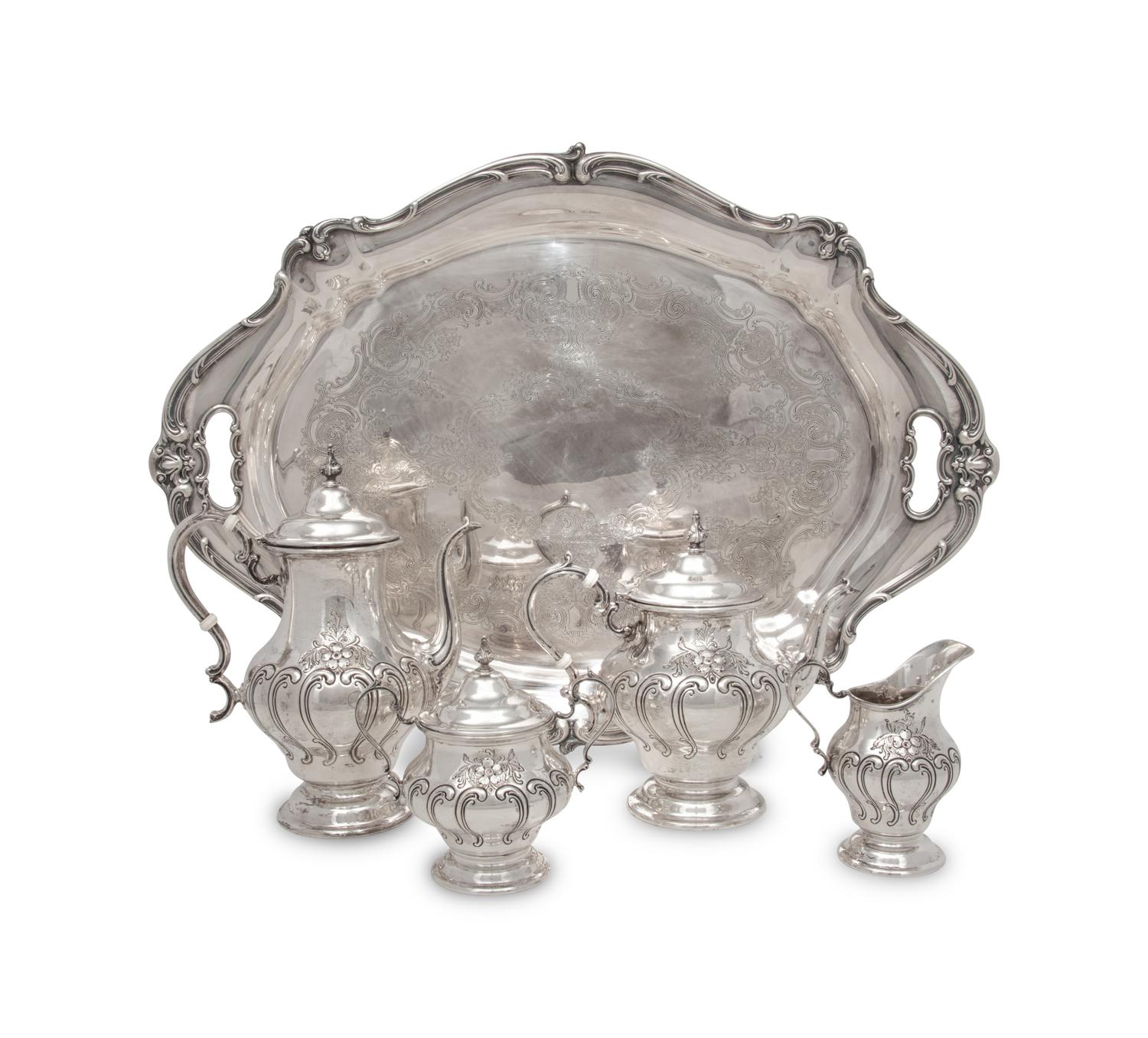 An American Silver Four-Piece Tea and Coffee Service