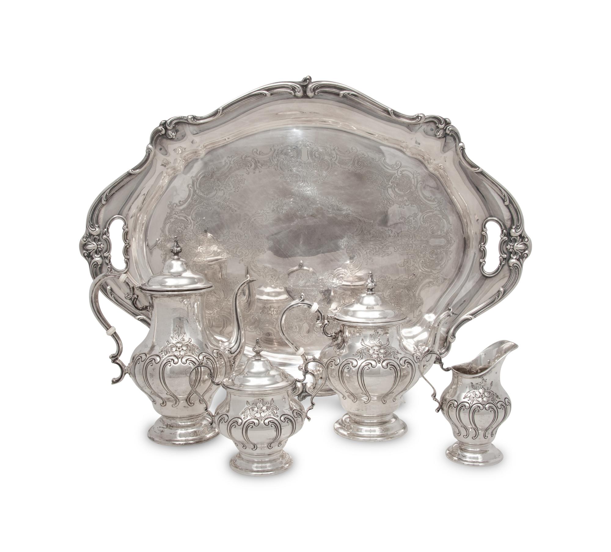 An American Silver Four-Piece Tea and Coffee Service