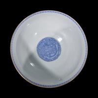 A Chinese Famille-Rose 'Eggshell' Porcelain Bowl, Shilu Mark, Republic Period 民國 石廬款薄胎賀壽圖碗