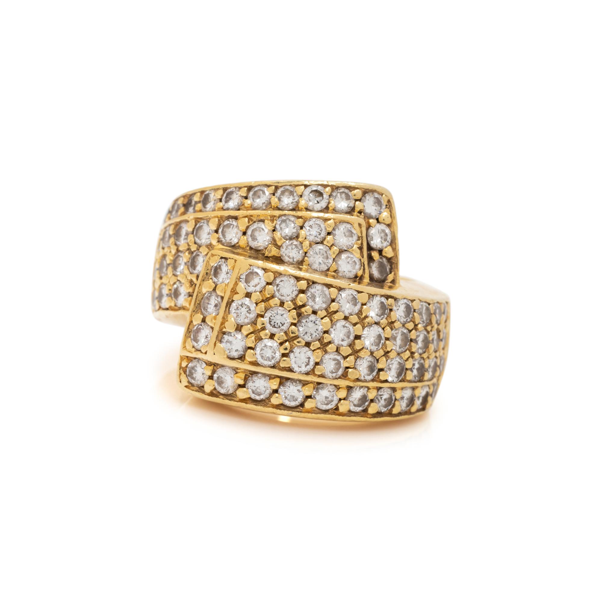 ASPERY & GULDAG, YELLOW GOLD AND DIAMOND RING