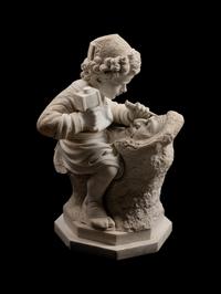 An Italian Marble Figure of a Young Sculptor