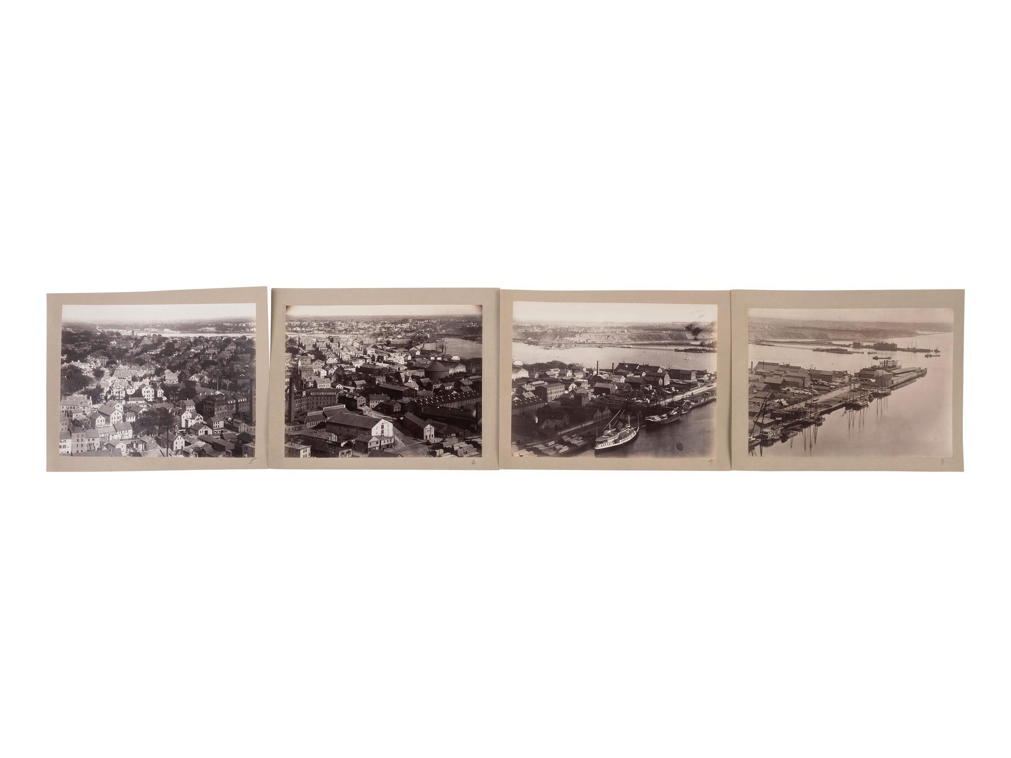 Rhode Island Extraordinary 20 Part Photo Panorama of Providence, circa 1880-90.