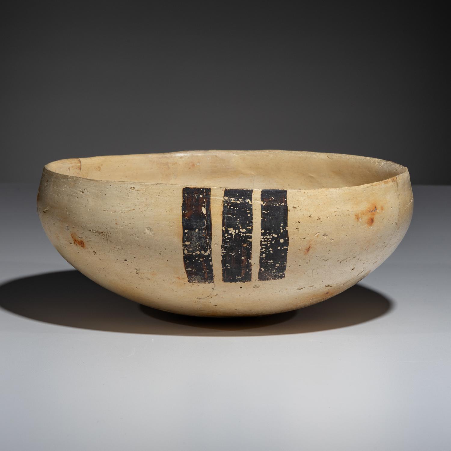 Ancestral Pueblo, Sikyatki Polychrome Pottery Bowl, with Abstract Parrot