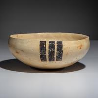 Ancestral Pueblo, Sikyatki Polychrome Pottery Bowl, with Abstract Parrot