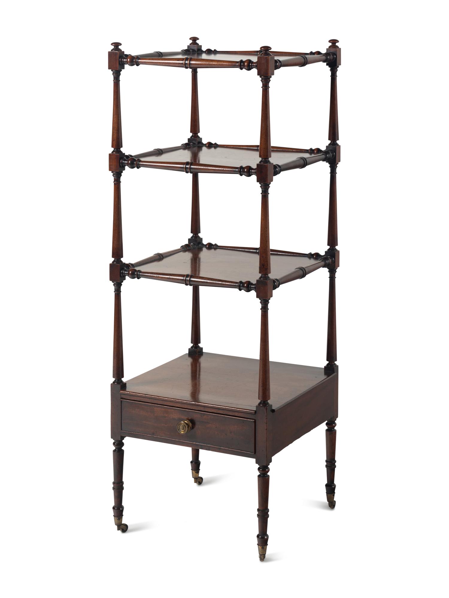 A Regency Mahogany Etagere