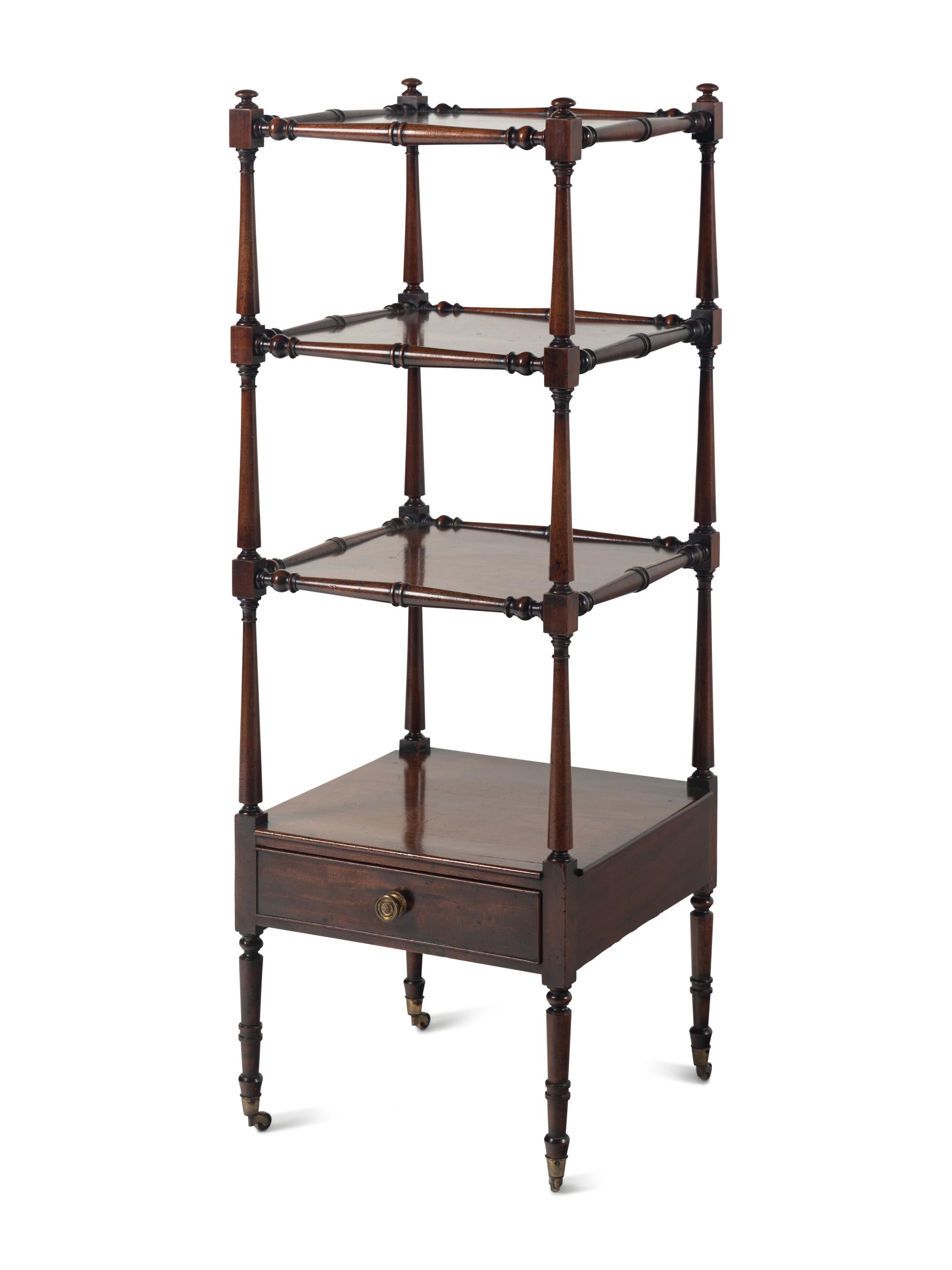 A Regency Mahogany Etagere