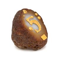 JEAN MAHIE, AGATE AND YELLOW GOLD PAPERWEIGHT