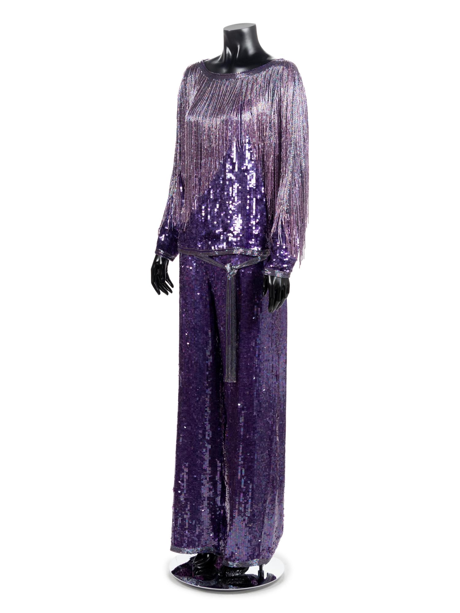 Halston Beaded Evening Ensemble, ca. 1981
