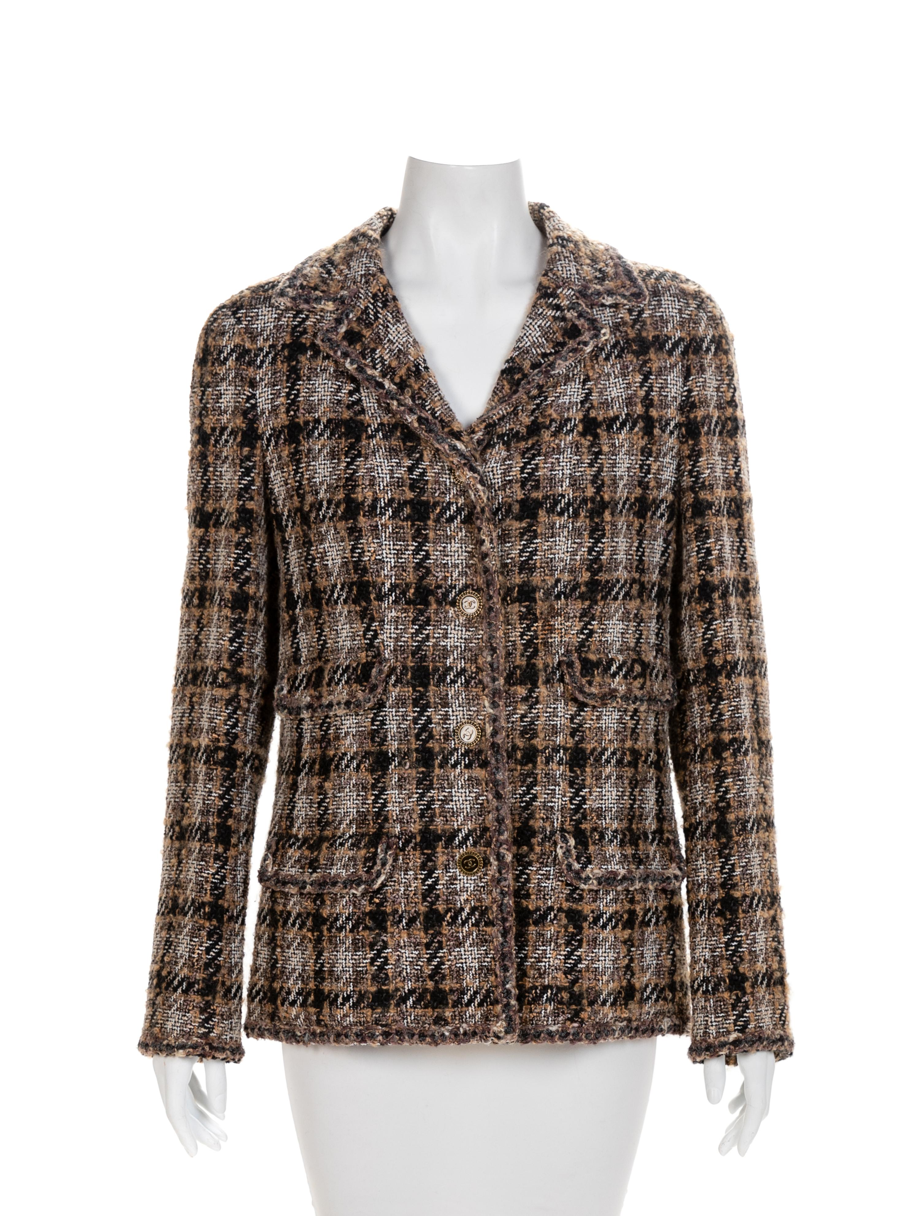 Chanel Tweed Jacket with Four Pockets, 2005 Size label: 44