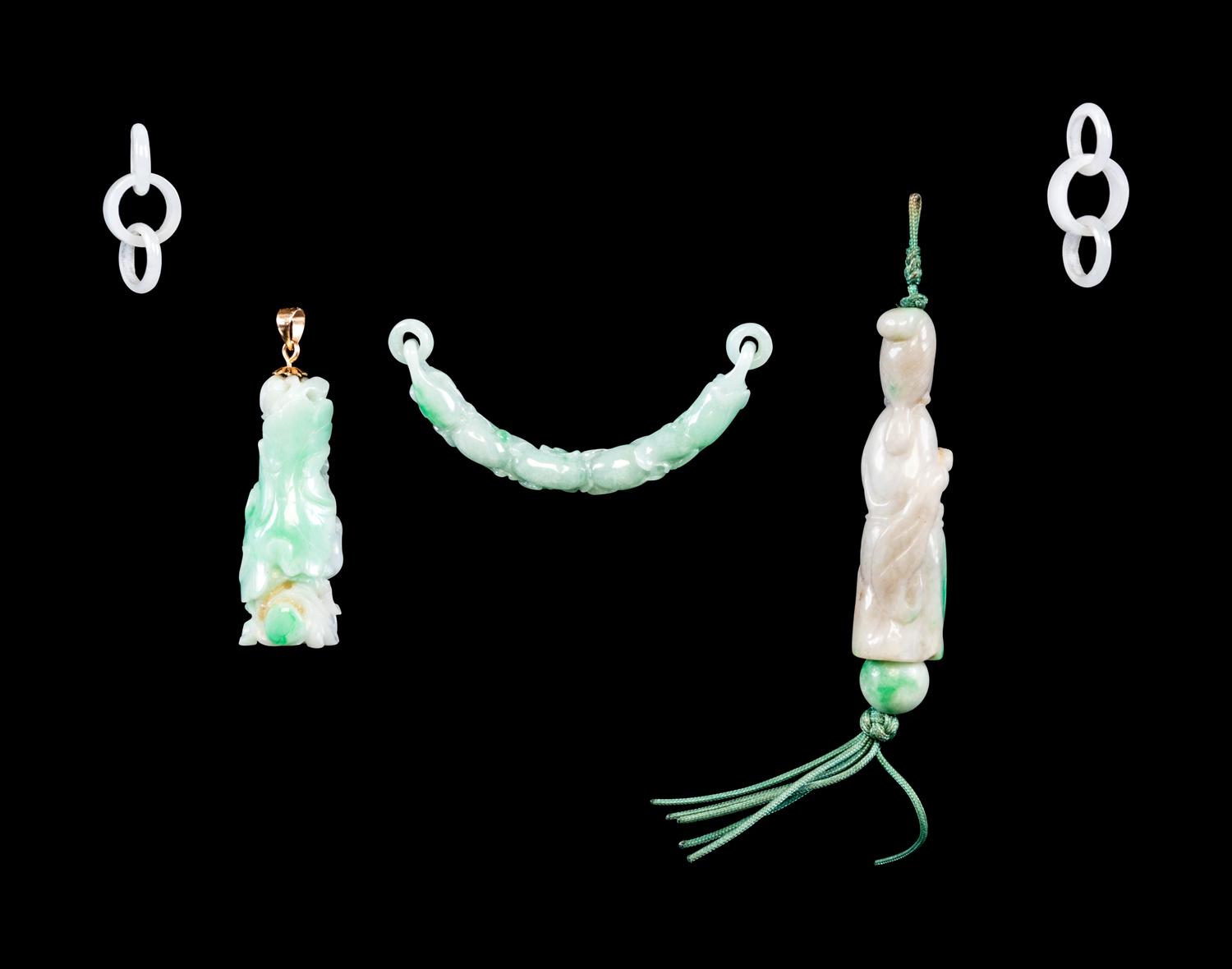 Four Chinese Jade and Jadeite Articles