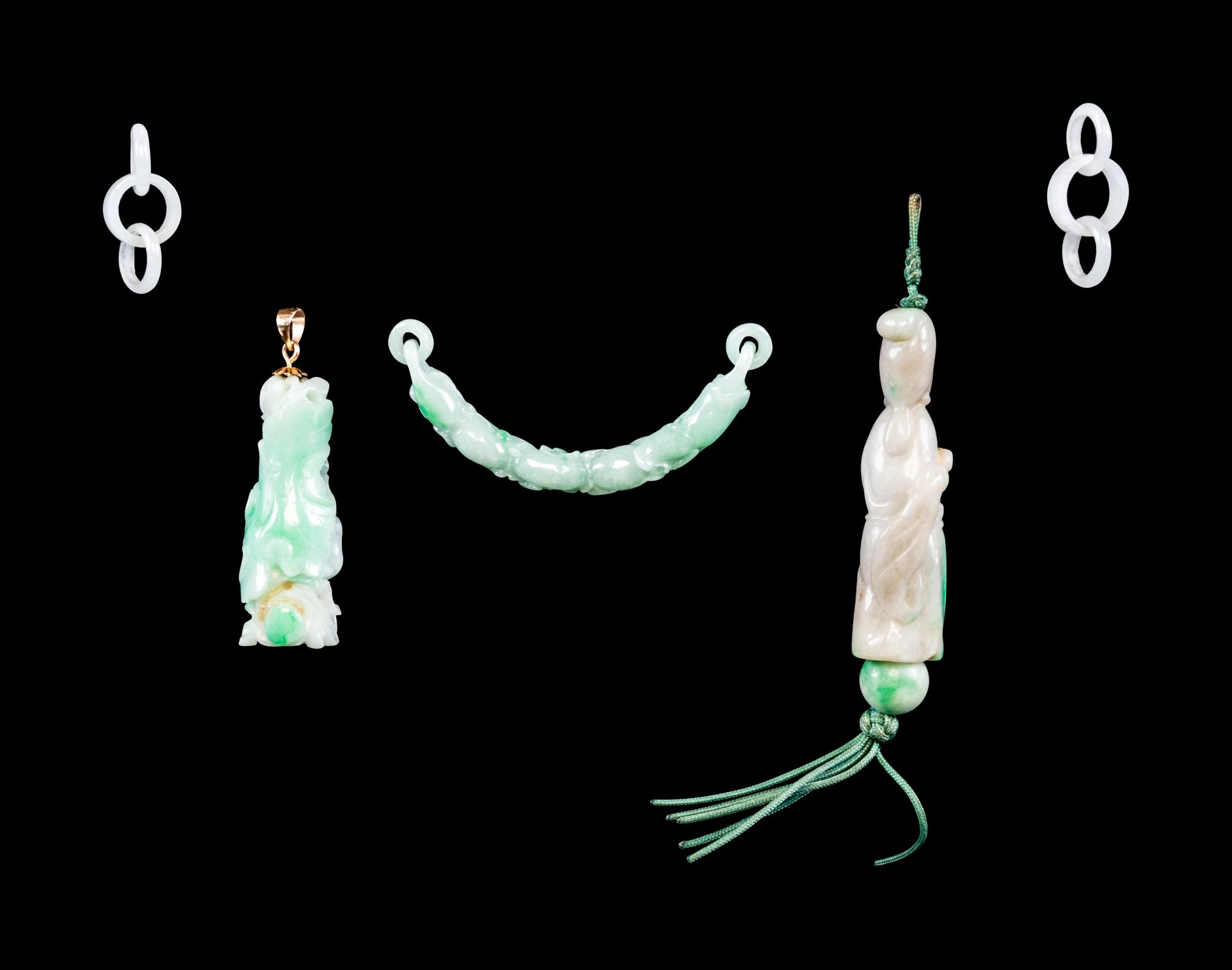 Four Chinese Jade and Jadeite Articles
