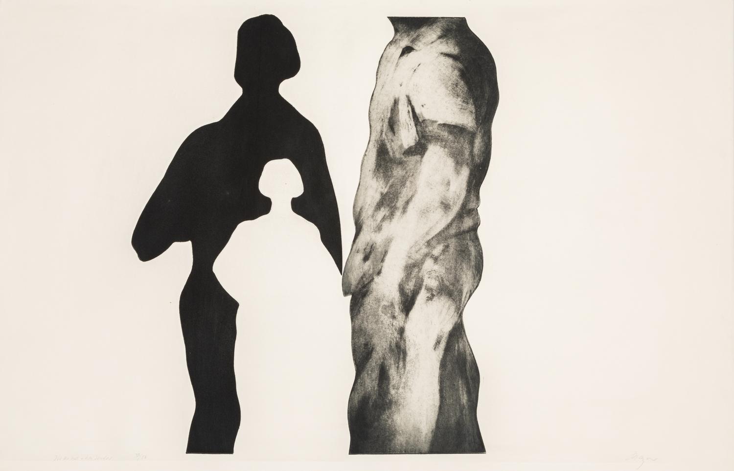 Michael Mazur, (American, 1935-2009), The Artist and Her Shadow