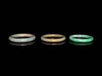 Three Chinese Jadeite Bangles
