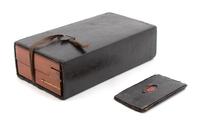 A French Chess Set in Leather Travel Case Length 10 inches. — LATE 19TH CENTURY