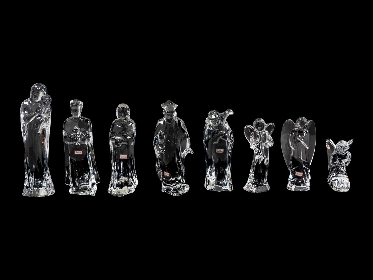 A Baccarat Fourteen-Piece Nativity Set