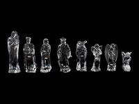 A Baccarat Fourteen-Piece Nativity Set