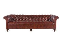 A Leather-Upholstered Chesterfield Sofa