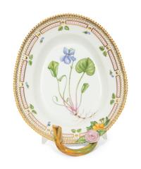 Three Royal Copenhagen Flora Danica Porcelain Table Articles