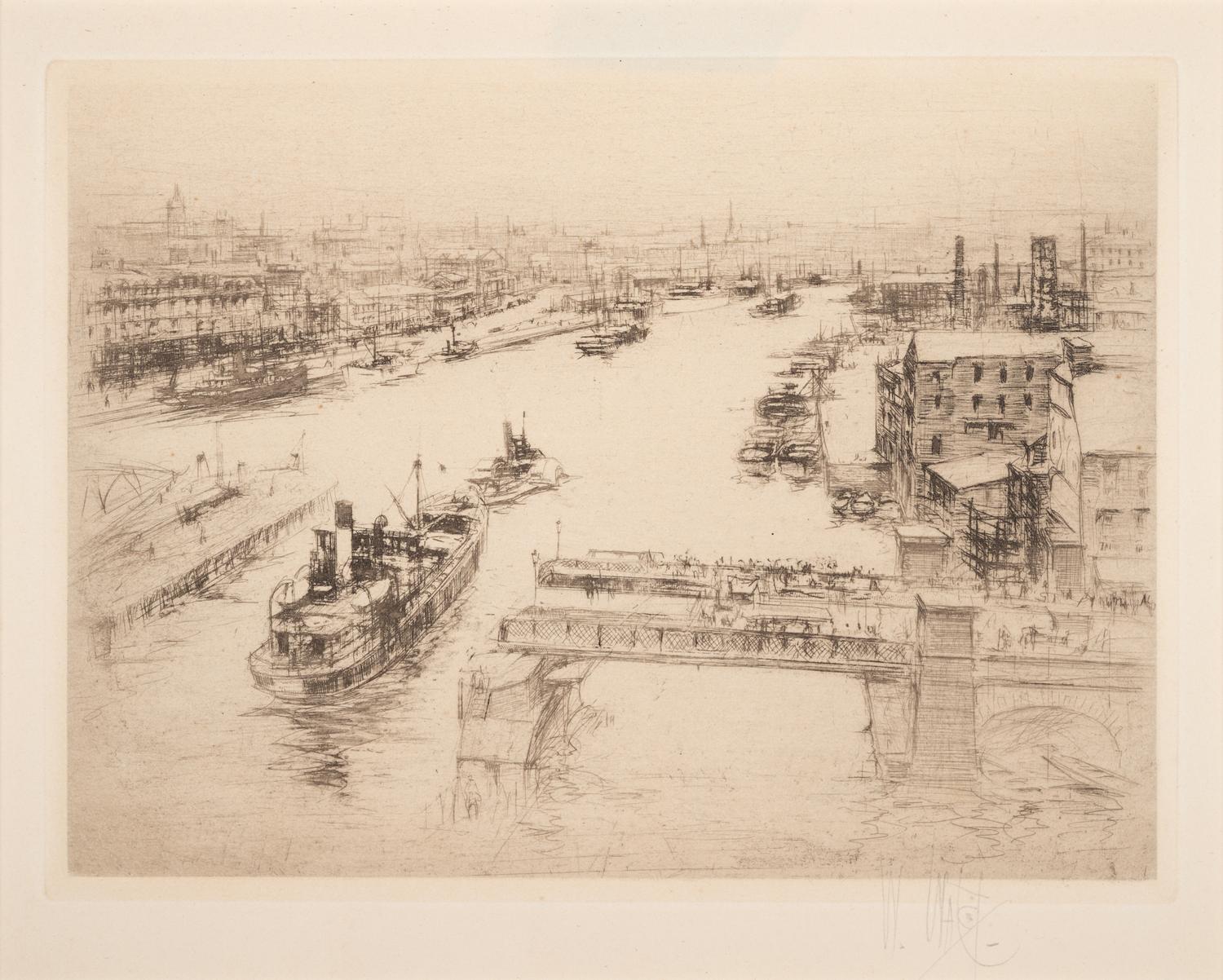 The Arteries of Great Britain (set of five prints: The Clyde; The Forth; The Tyne; The Mersey; The Thames)