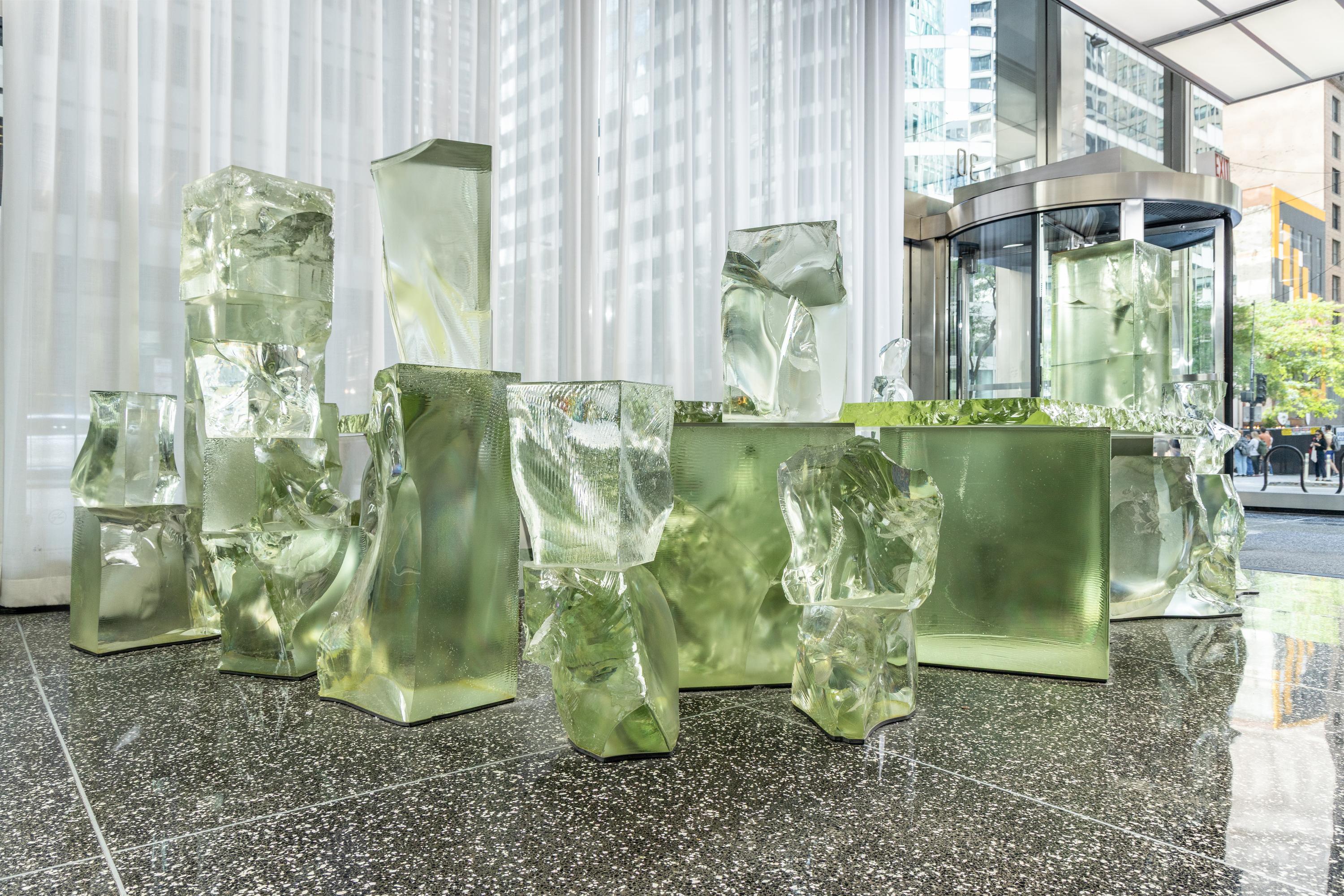 Frank Gehry (American, 1929–2025) — Icehenge Desk from the lobby of the Inland Steel Building