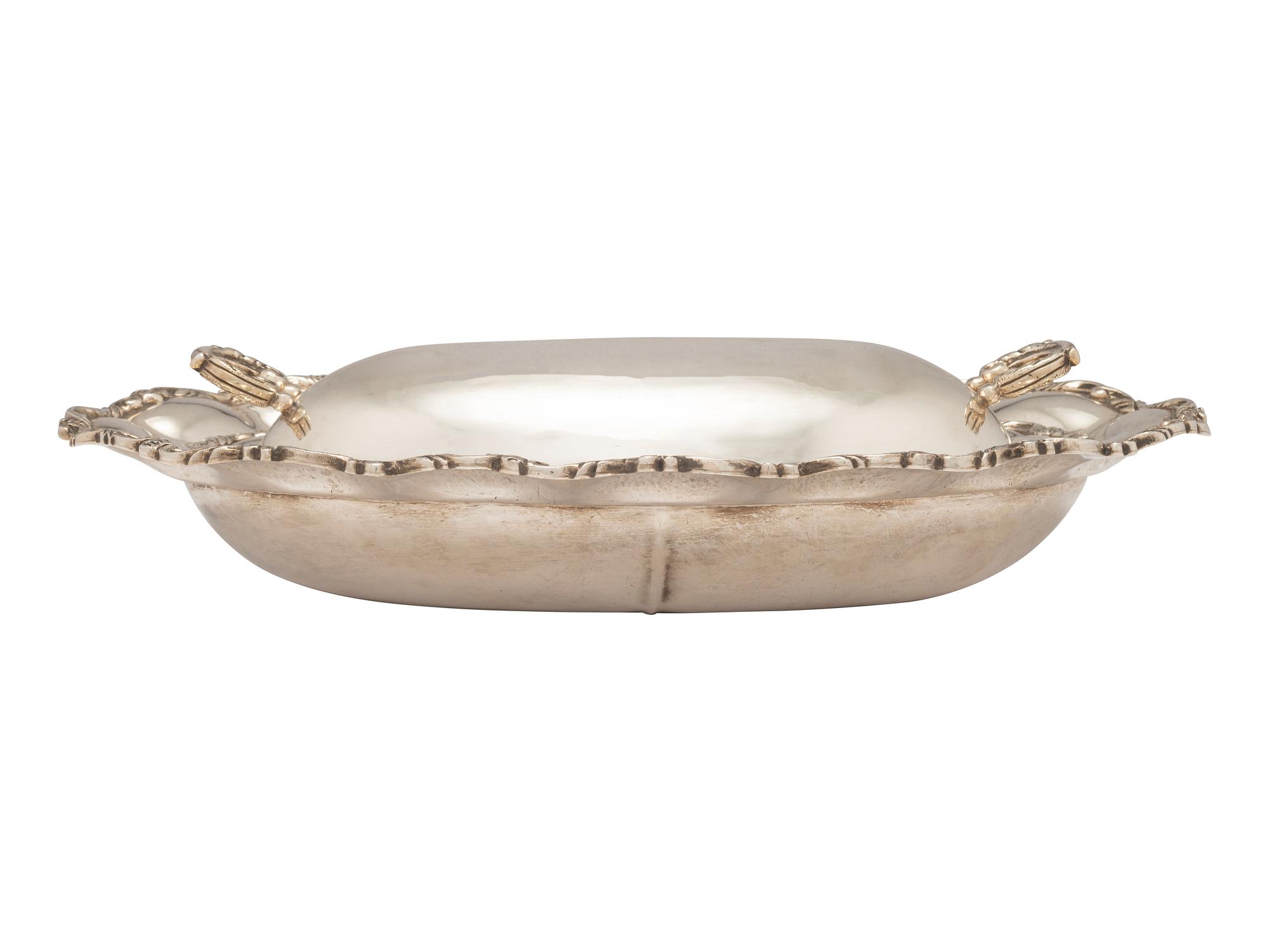 A Mexican Silver Lidded Dish