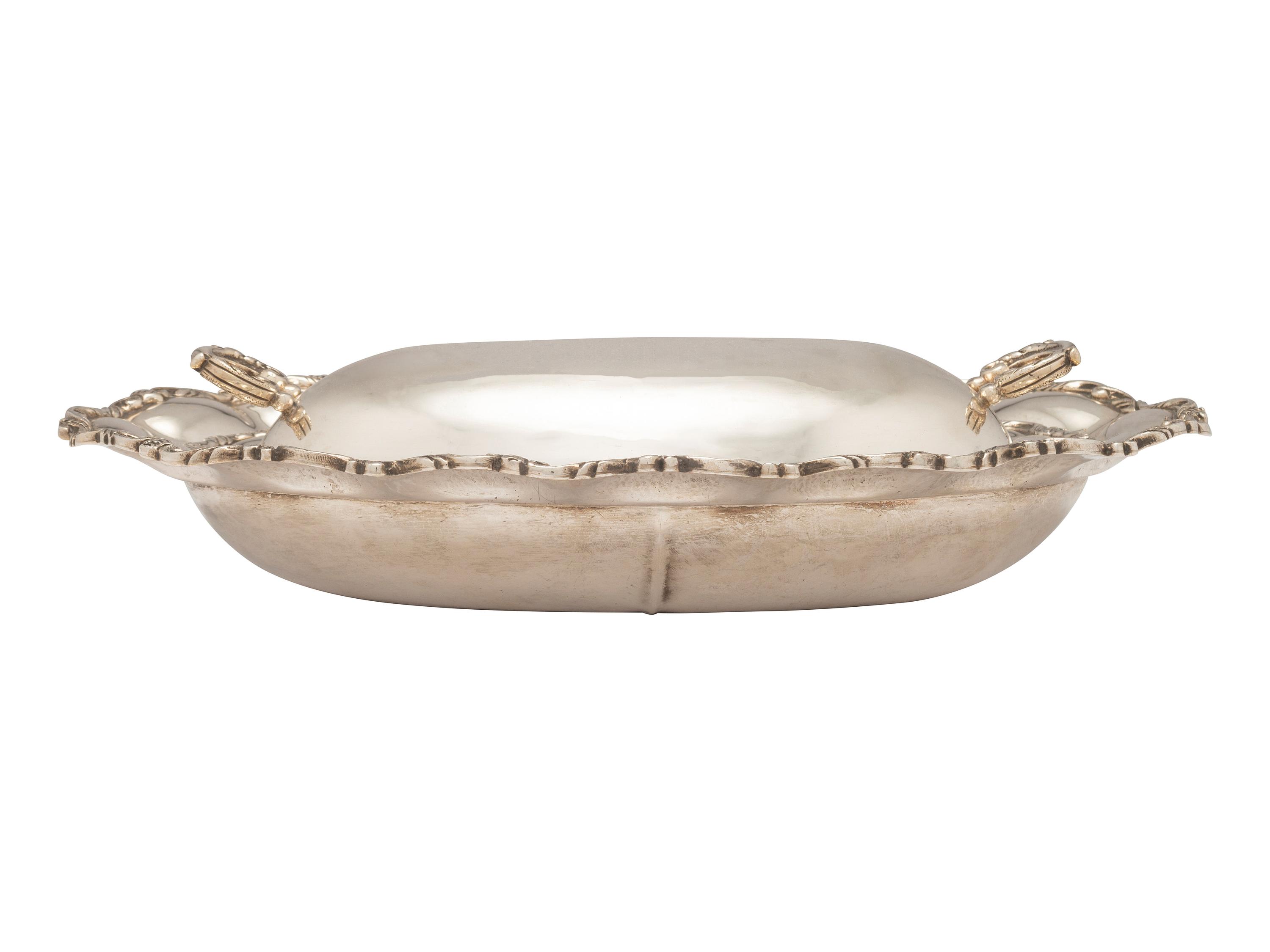 A Mexican Silver Lidded Dish