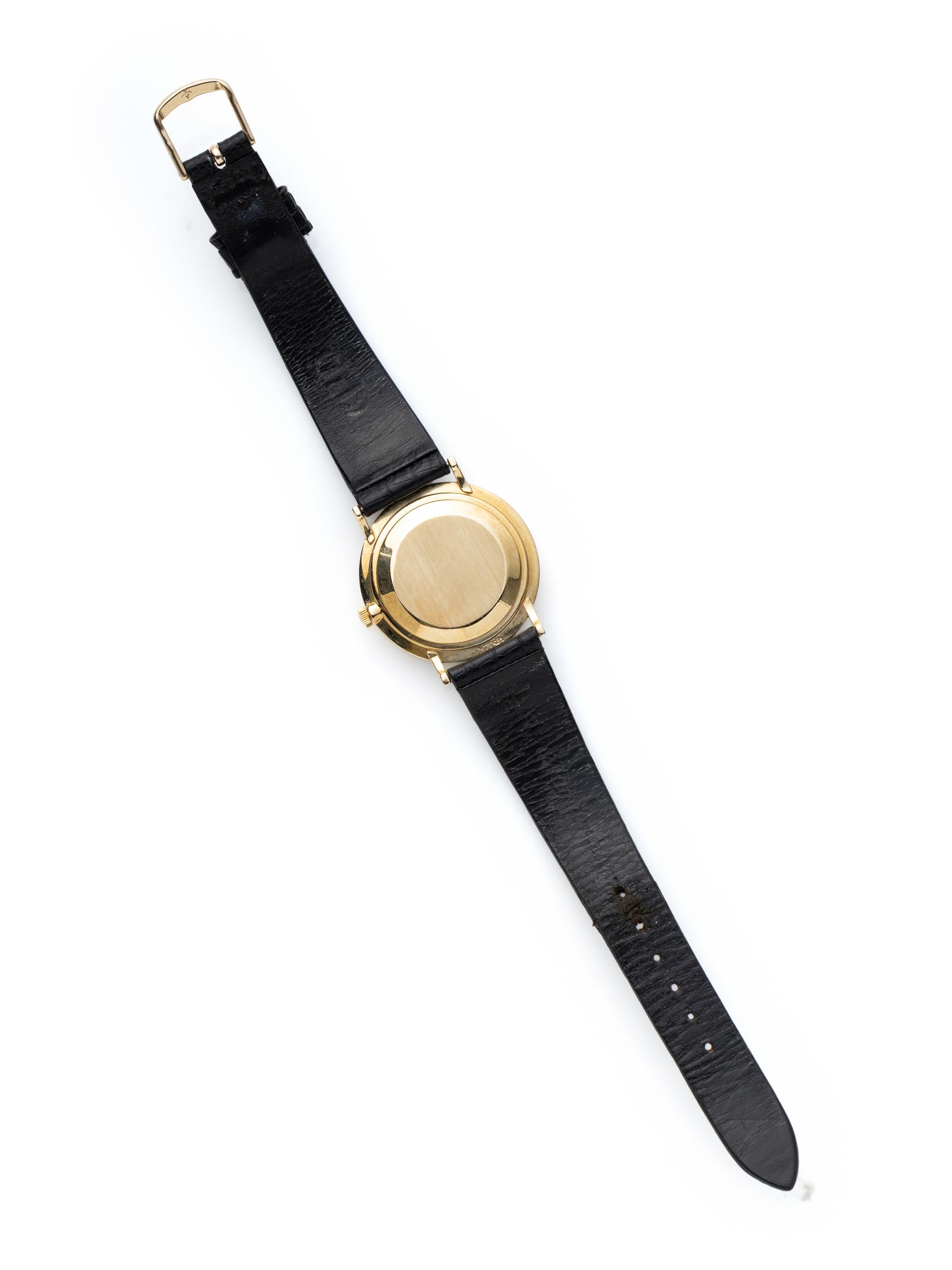 LeCOULTRE, 14K YELLOW GOLD WRISTWATCH
