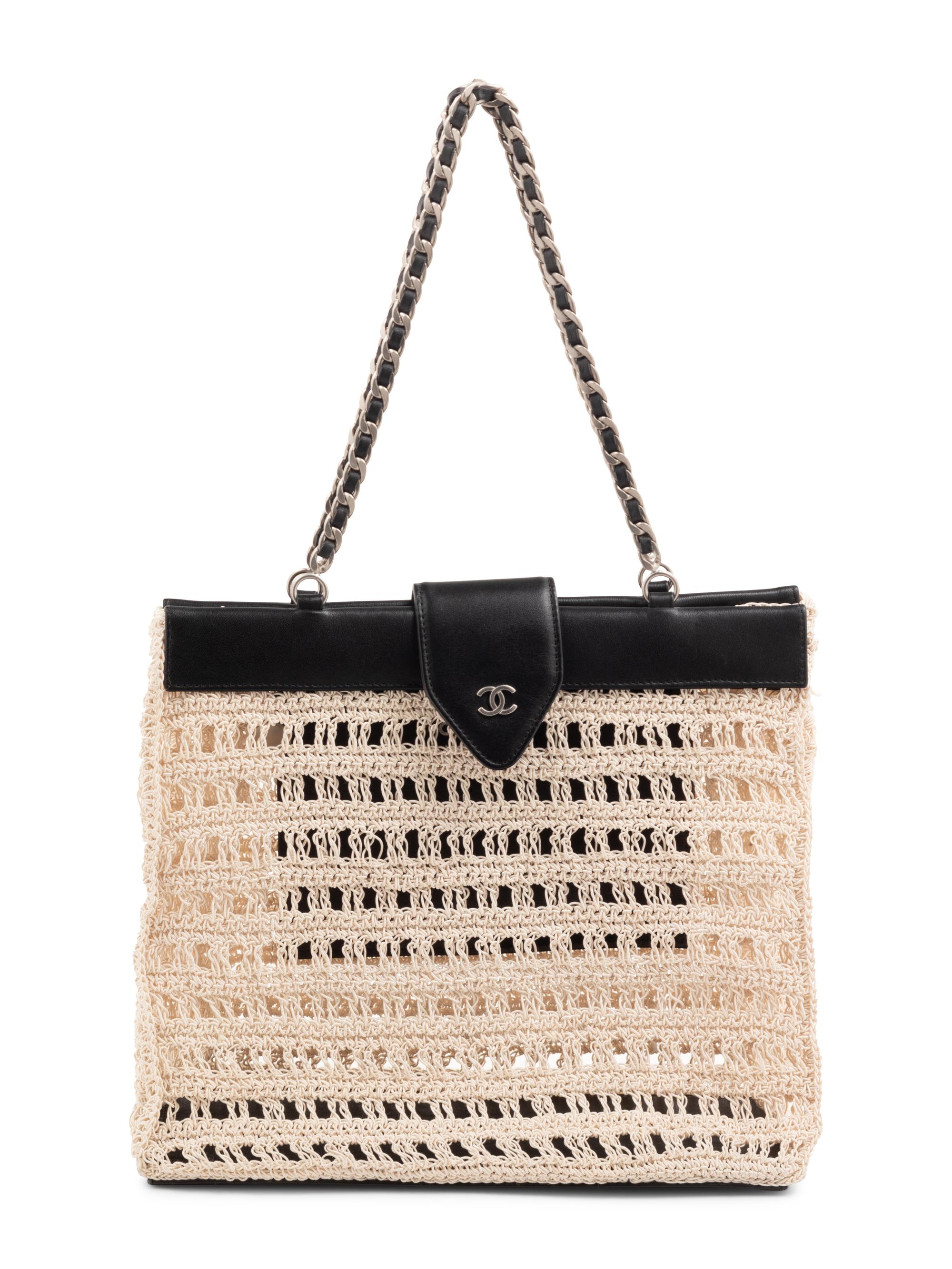 Chanel Braided Cord and Leather Bag, 1997-1999