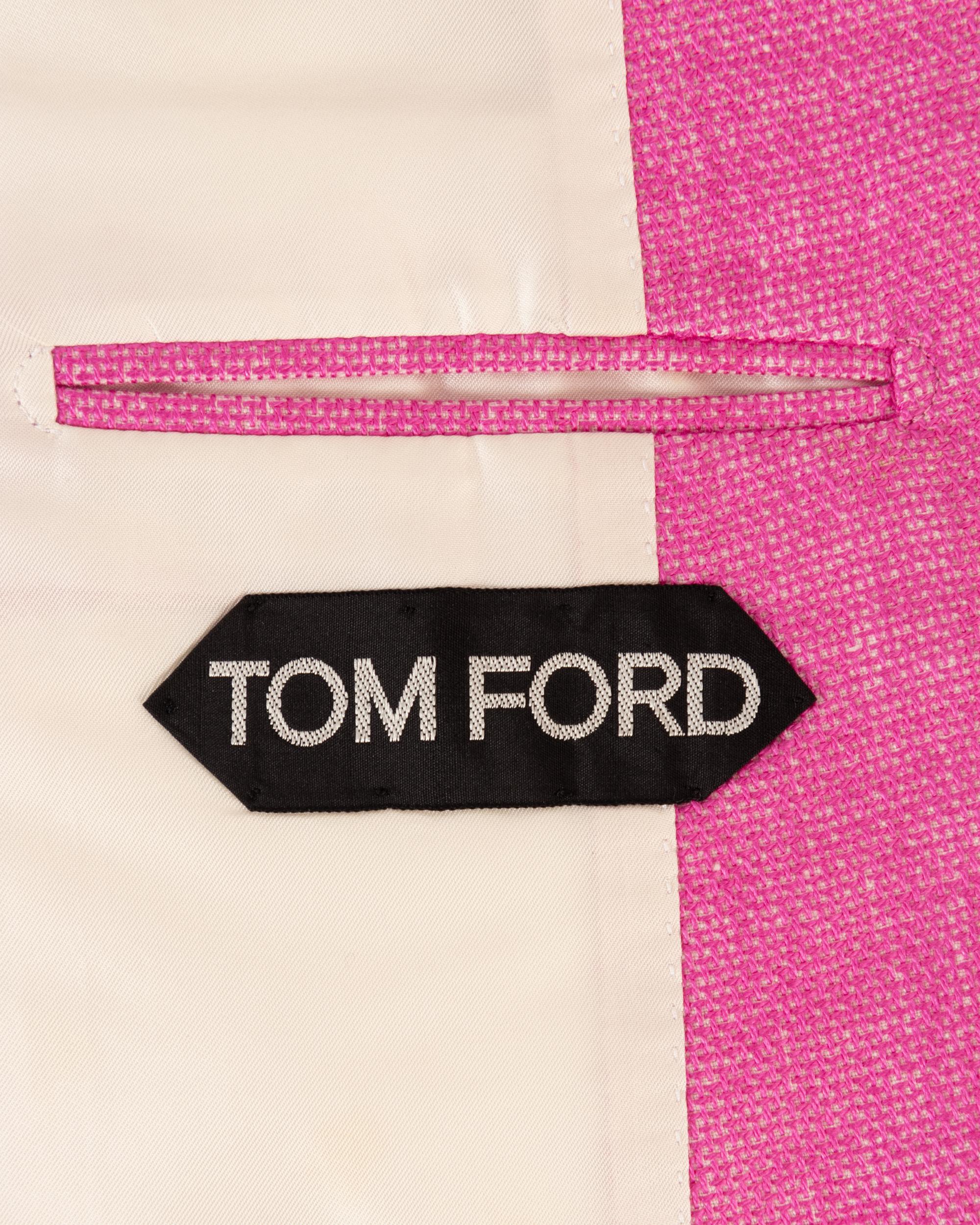 Three Tom Ford Menswear Items: One Two-Piece Suit and One Pink Jacket, 2000s