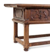 A Spanish Baroque Carved Walnut Table